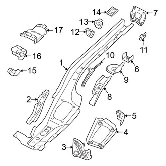 Volkswagen OE - Rear Body & Floor - Rails & Components