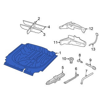 Volkswagen OE - Rear Trunk Floor Storage Box