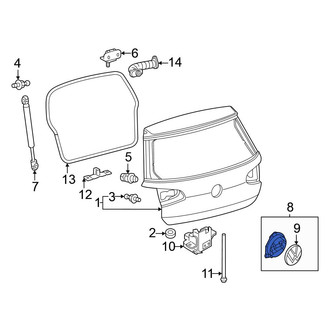 Volkswagen OE - Rear Liftgate Lock Actuator
