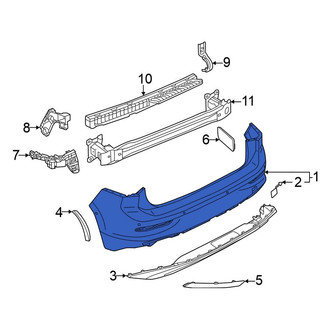 Volkswagen OE - Rear Bumper Cover
