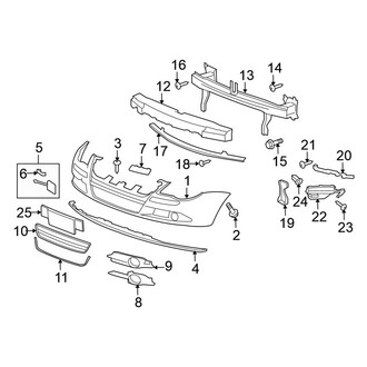 Volkswagen OE - Front Bumper & Grille - Bumper & Components