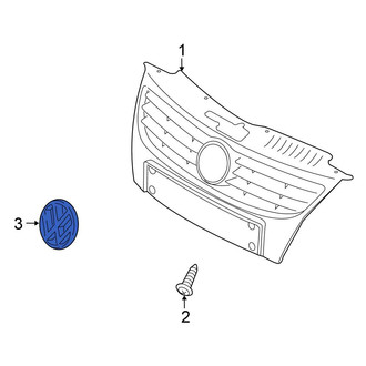 Volkswagen OE - Front Grille Emblem