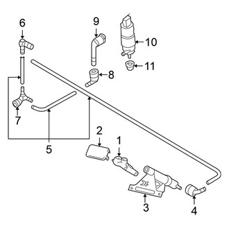Volkswagen OE - Front Lamps - Washer Components