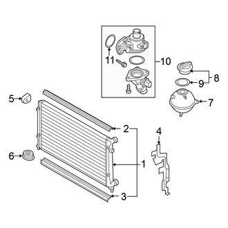 Volkswagen OE - Cooling - Radiator & Components (2.0L Gas)