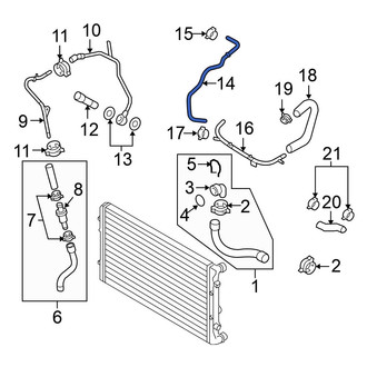 Volkswagen OE - Engine Coolant Overflow Hose