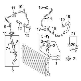 Volkswagen OE - Cooling - Hoses & Lines (Return)