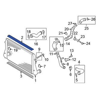 Volkswagen OE - Upper Intercooler Seal