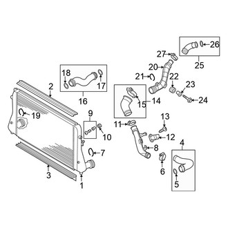 Volkswagen OE - Cooling - Intercooler (2.0L Gas)