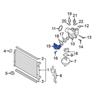 Volkswagen OE - Upper Engine Coolant Thermostat Housing