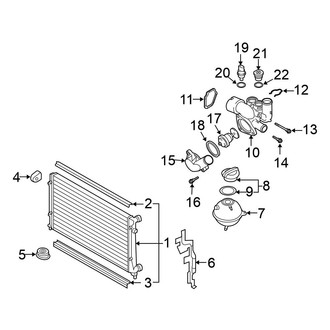 Volkswagen OE - Cooling - Radiator & Components (3.2L)