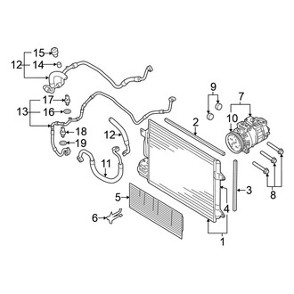 Volkswagen OE - Air Conditioner & Heater - Condenser, Compressor & Lines