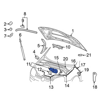Volkswagen OE - Front Lower Hood Latch