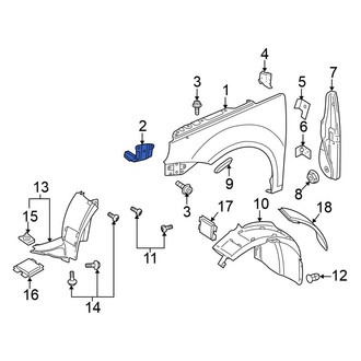 Volkswagen OE - Front Left Fender Brace