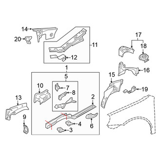 Volkswagen OE - Fender - Structural Components & Rails