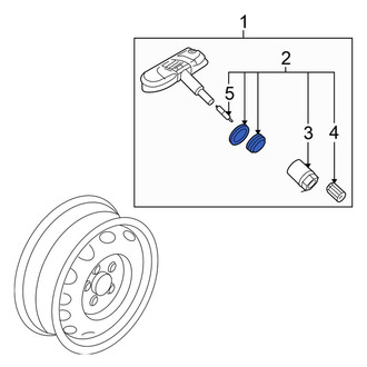 Volkswagen OE - Tire Pressure Monitoring System (TPMS) Sensor Service Kit