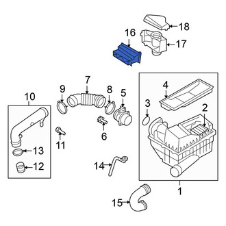 Volkswagen OE - Front Engine Air Intake Hose