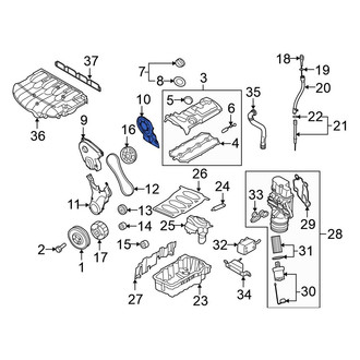 Volkswagen OE - Lower Engine Timing Cover