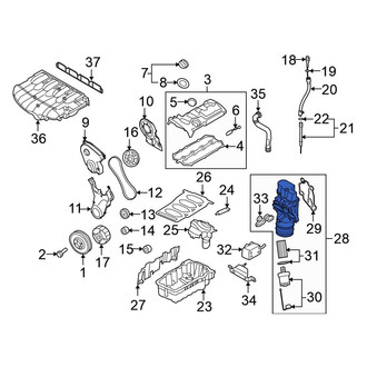 Volkswagen OE - Engine Oil Filter Adapter
