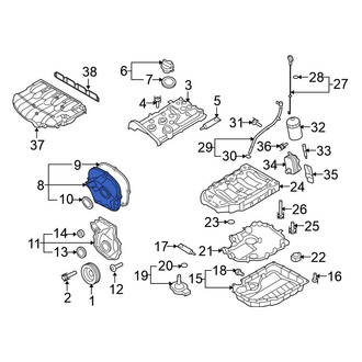 Volkswagen OE - Upper Engine Timing Cover