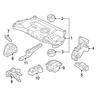 Volkswagen OE - Engine / Transaxle - Engine & Transmission Mounting (2.0L Gas)