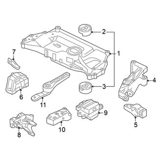 Volkswagen OE - Engine / Transaxle - Engine & Transmission Mounting (2.0L Gas)