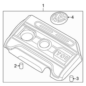 Volkswagen OE - Engine / Transaxle - Engine Appearance Cover (2.0L Gas)