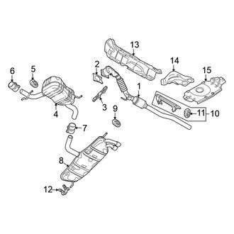 Volkswagen OE - Exhaust System - Exhaust Components (Executive / Komfort / Lux)