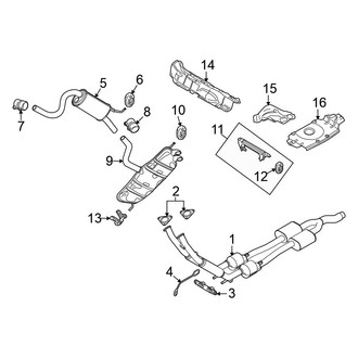 Volkswagen OE - Exhaust System - Exhaust Components (3.2L)