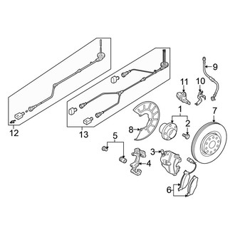 Volkswagen OE - Front Suspension - Brake Components