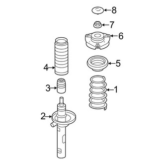 Volkswagen OE - Front Suspension - Struts & Components