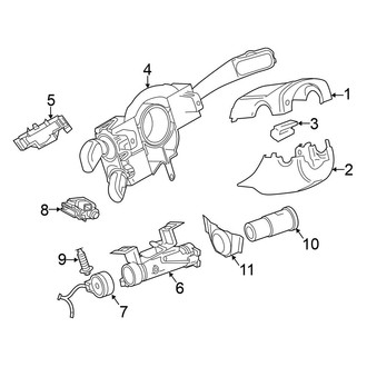 Volkswagen OE - Steering Column - Shroud, Switches & Levers (From 11/2009)