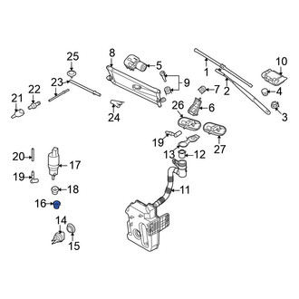 Volkswagen OE - Headlight Washer Pump Grommet