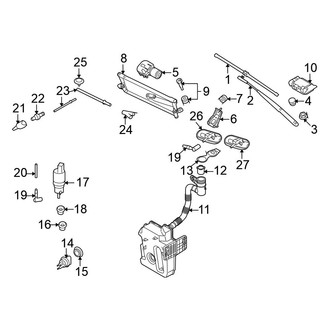 Volkswagen OE - Windshield - Wiper & Washer Components (Executive / Komfort / Lux)