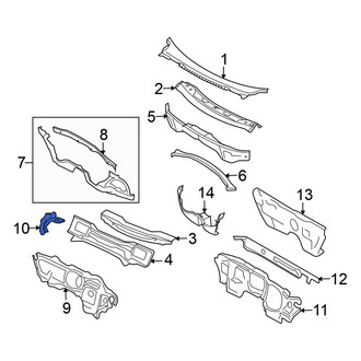 Volkswagen OE - Left Cowl Extension