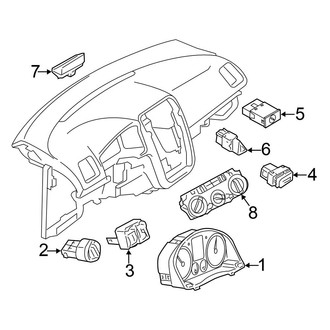 Volkswagen OE - Instrument Panel - Cluster & Switches (Komfort / Lux)