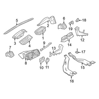 Volkswagen OE - Instrument Panel - Ducts