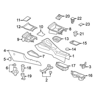Volkswagen OE - Front Console