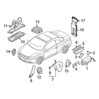 Volkswagen OE - Left Roll Bar Trim Panel