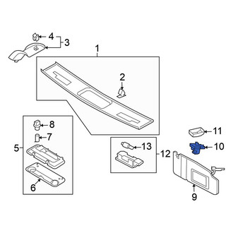 Volkswagen OE - Sun Visor Holder