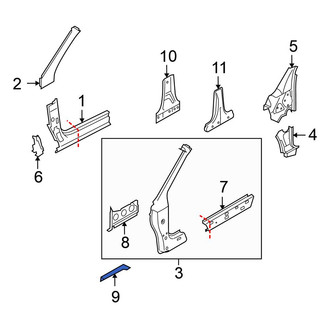 Volkswagen OE - Left Jack Pad