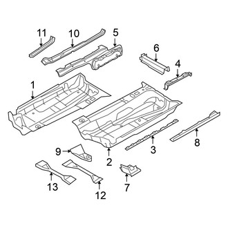 Volkswagen OE - Pillars, Rocker & Floor - Floor & Rails