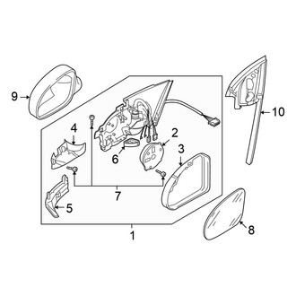 Volkswagen OE - Door - Outside Mirrors