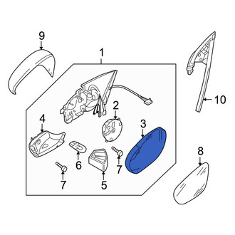Volkswagen OE - Front Right Door Mirror Trim Ring