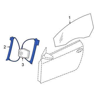 Volkswagen OE - Front Left Window Regulator
