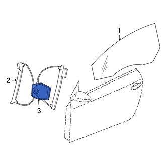 Volkswagen OE - Rear Right Window Motor