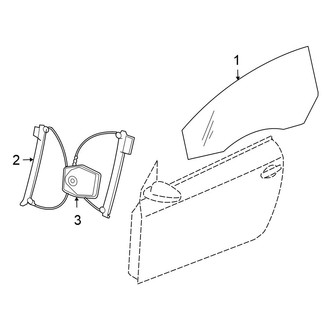 Volkswagen OE - Door - Glass & Hardware (Komfort / Lux)