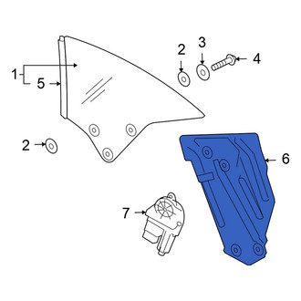Volkswagen OE - Rear Right Window Regulator