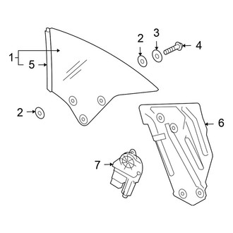 Volkswagen OE - Quarter Panel - Glass & Hardware