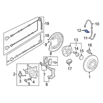 Volkswagen OE - Brake Hydraulic Hose Lock Clip