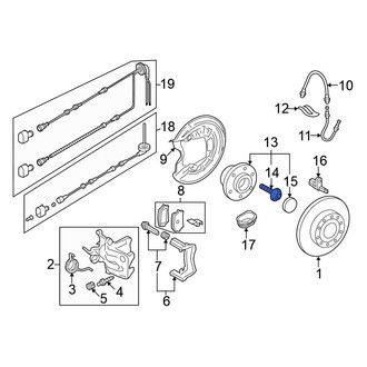 Volkswagen OE - Axle Hub Mounting Bolt
